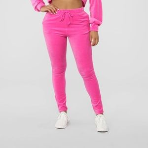 Fuchsia Velvet Jogger 💗